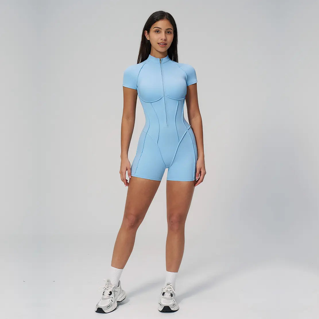 NVWA Women'S High-Stretch Zipper Jumpsuit - Skin-Friendly, Breathable, Slim-Fitting Fabric; Glute-Lifting, Midsection-Sculpting - Ideal Mother'S Day Gift for Yoga, Fitness