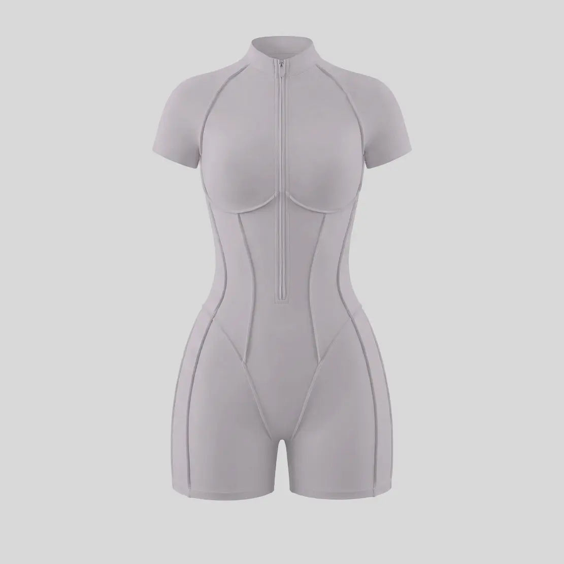 NVWA Women'S High-Stretch Zipper Jumpsuit - Skin-Friendly, Breathable, Slim-Fitting Fabric; Glute-Lifting, Midsection-Sculpting - Ideal Mother'S Day Gift for Yoga, Fitness