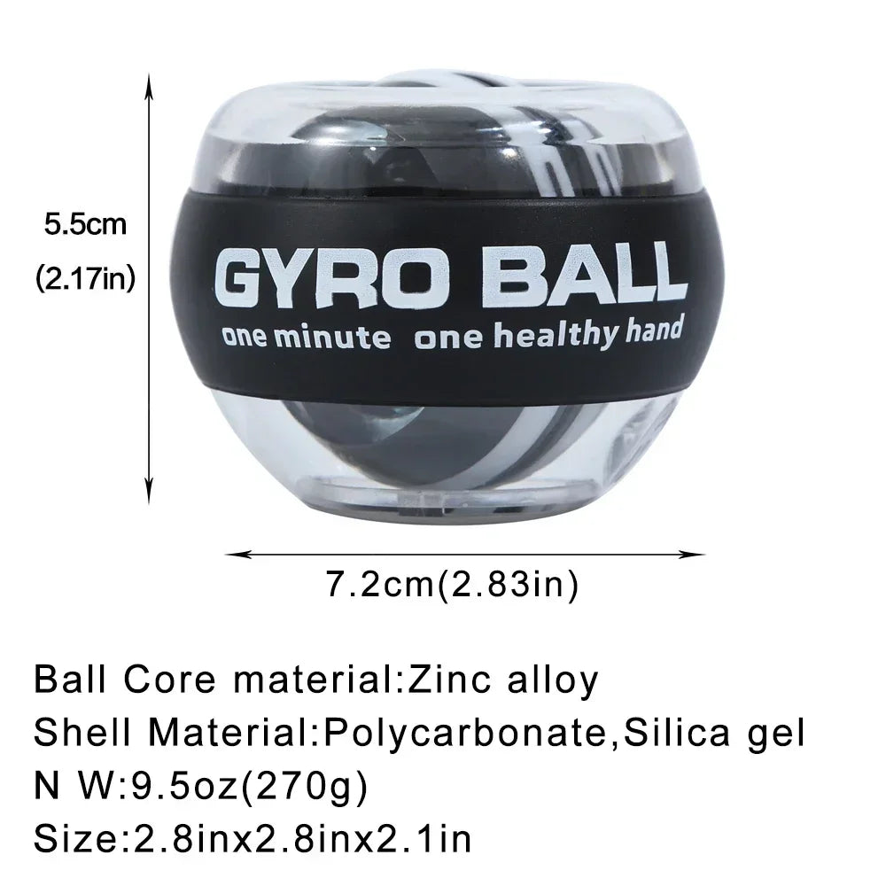 Self-Starting Wrist Gyro Ball Power Trainer Forearm Exerciser Wrist Strengthening Device for Arm and Finger Muscle Training