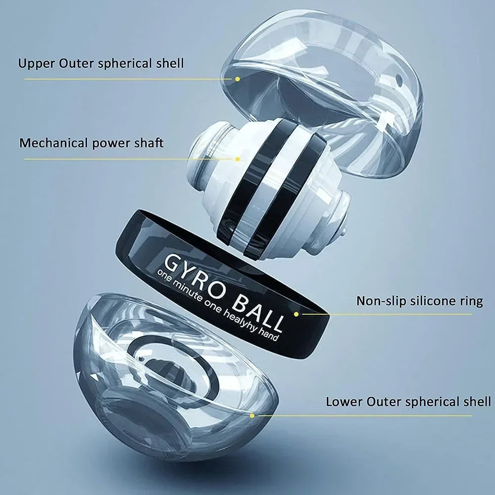 Self-Starting Wrist Gyro Ball Power Trainer Forearm Exerciser Wrist Strengthening Device for Arm and Finger Muscle Training