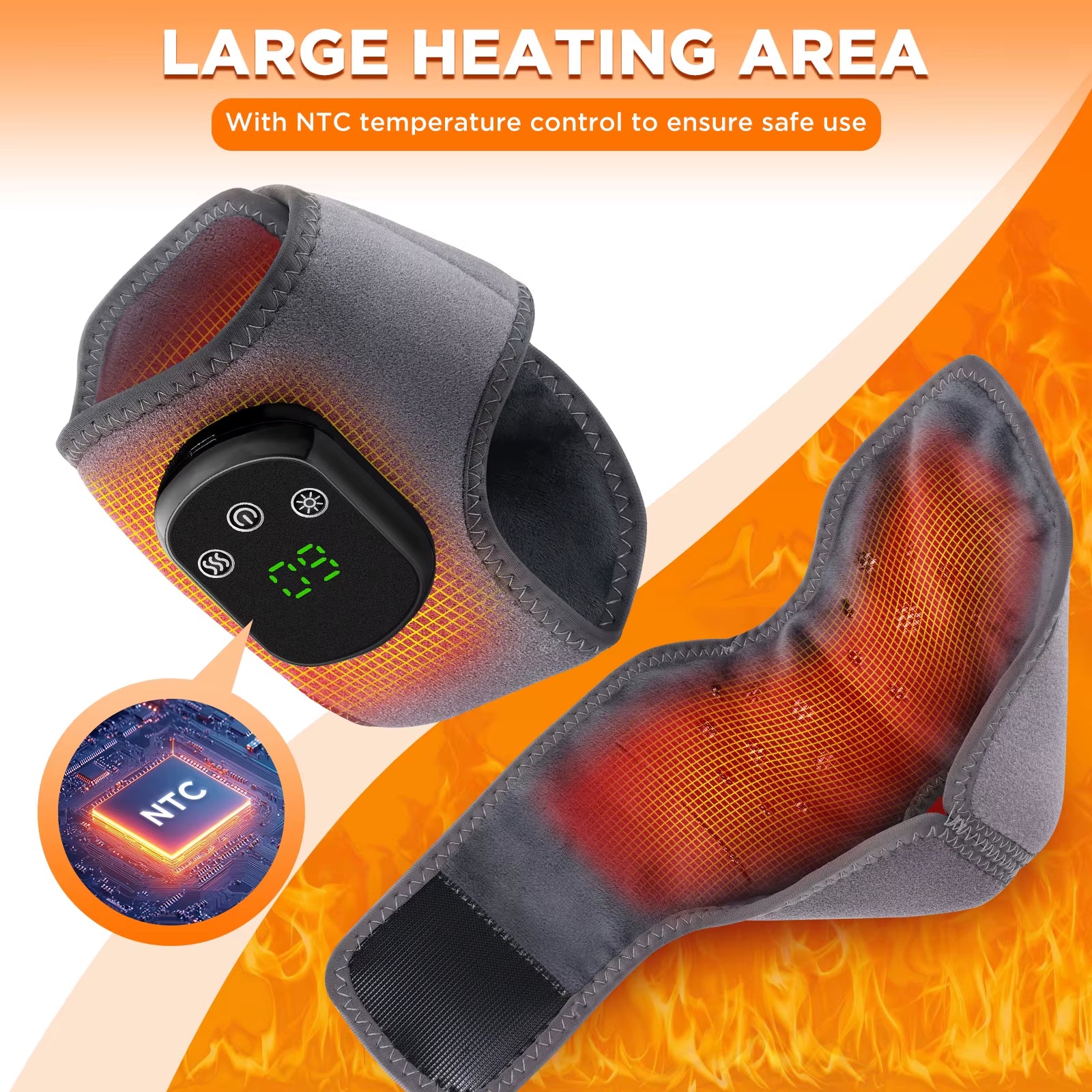 Heating Ankle Massage Belt Electric Hot Compress Vibration Massage Hand Wrist & Foot Ankle Guard Band Carpal Wrap Support Brace