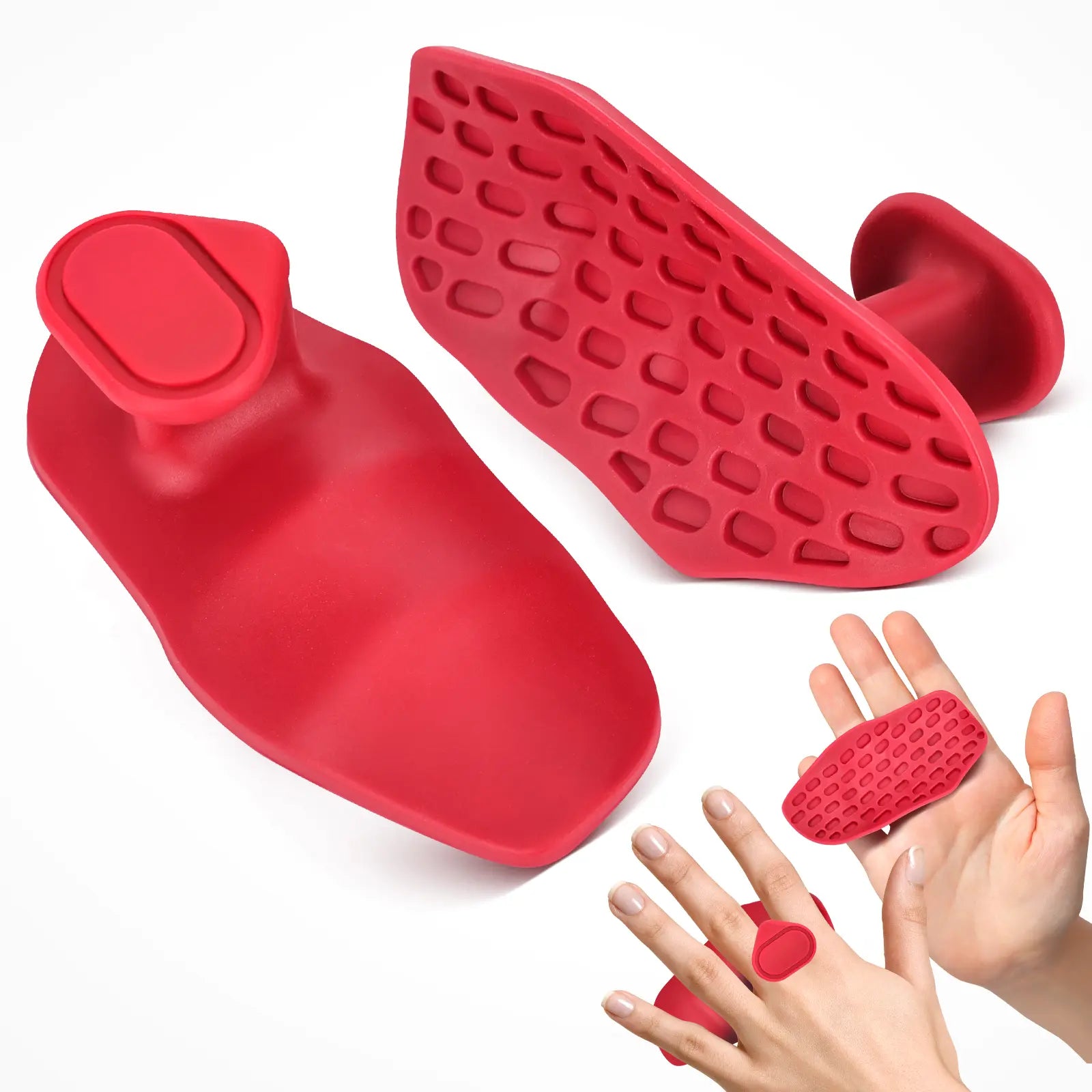 Weight Lifting Grips for Women & Men, Anti-Slip Silicone Workout Gloves for Palm Protection, Suitable for Dumbbell, Pull-Ups and Gym Training