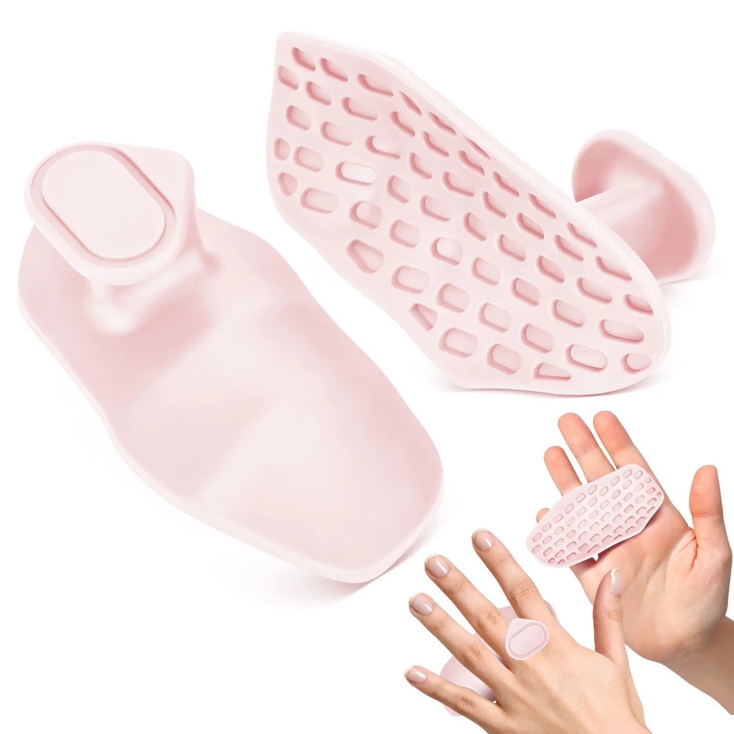 Weight Lifting Grips for Women & Men, Anti-Slip Silicone Workout Gloves for Palm Protection, Suitable for Dumbbell, Pull-Ups and Gym Training