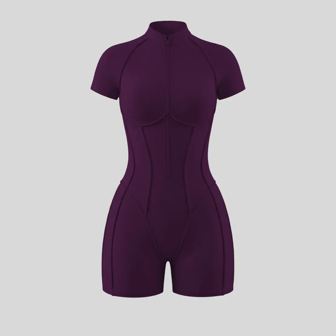 NVWA Women'S High-Stretch Zipper Jumpsuit - Skin-Friendly, Breathable, Slim-Fitting Fabric; Glute-Lifting, Midsection-Sculpting - Ideal Mother'S Day Gift for Yoga, Fitness